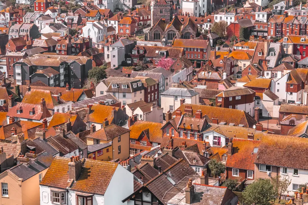 The rooftops of Hastings.