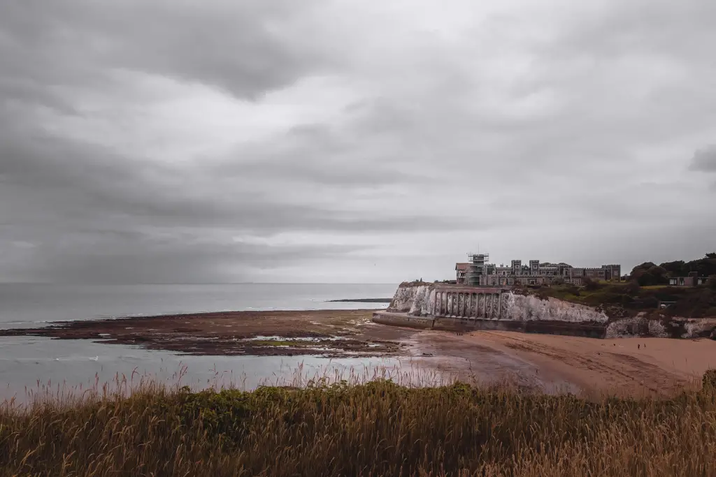 A view overlooking a beach cove on the walk from Margate to Broadstairs.