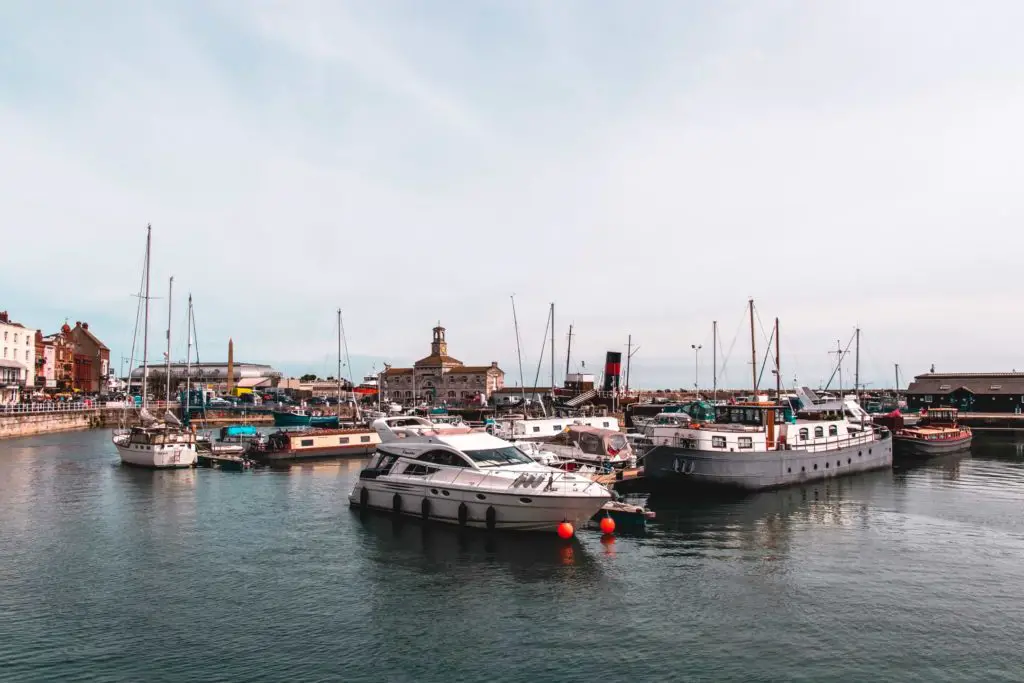 Boats in the royal marina in Ramsgate