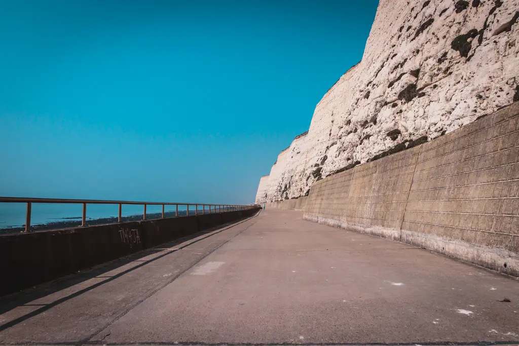 The under cliff path when walking from Newhaven to Brighton.