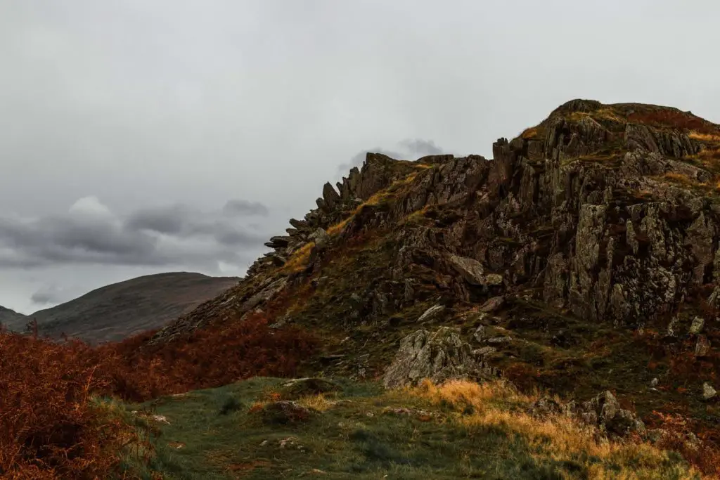 The peak of Todd Crag in the Lake District.