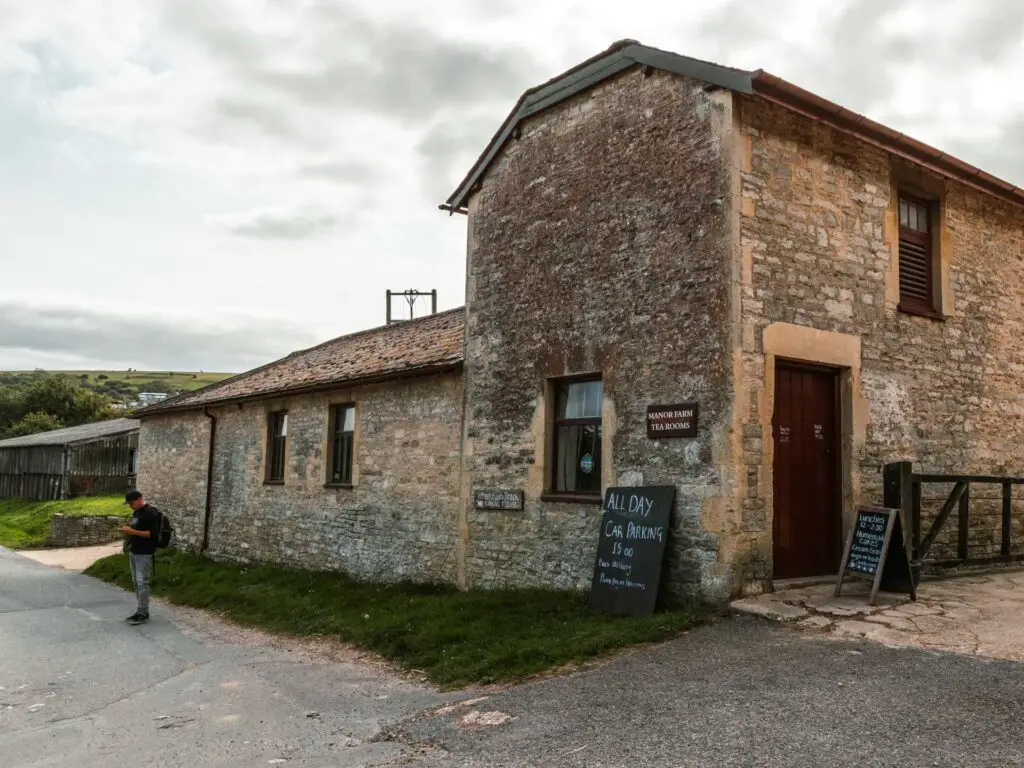 A stone building tea room