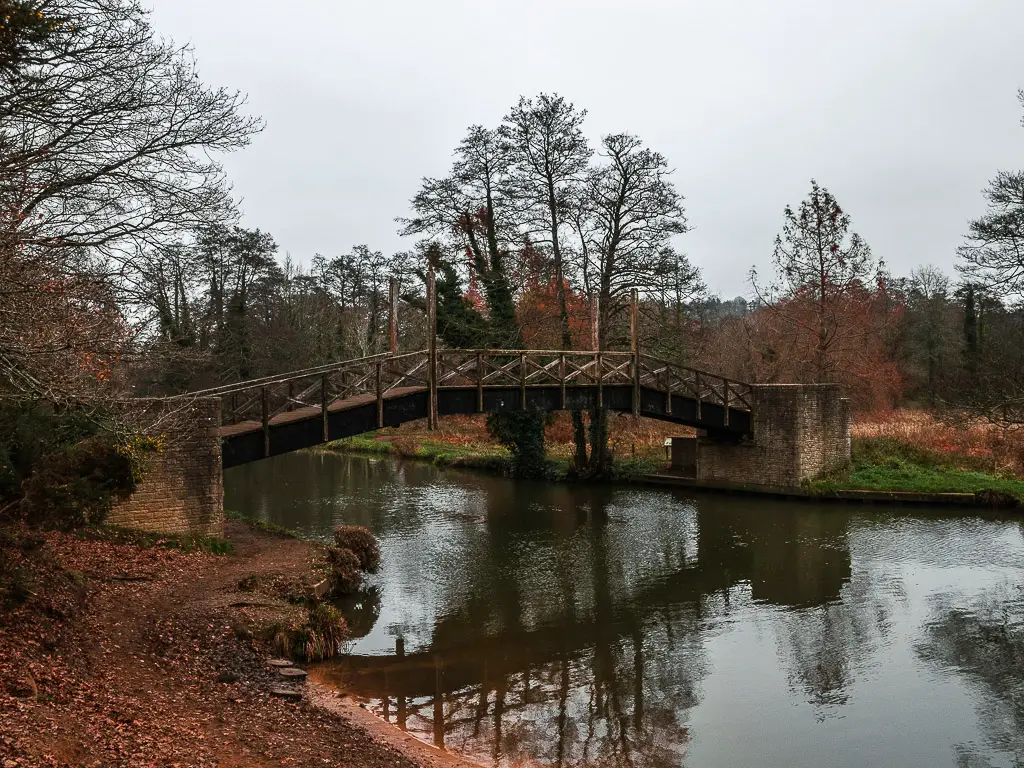 A bridge over the River Wey on the walk out of Guildford. 