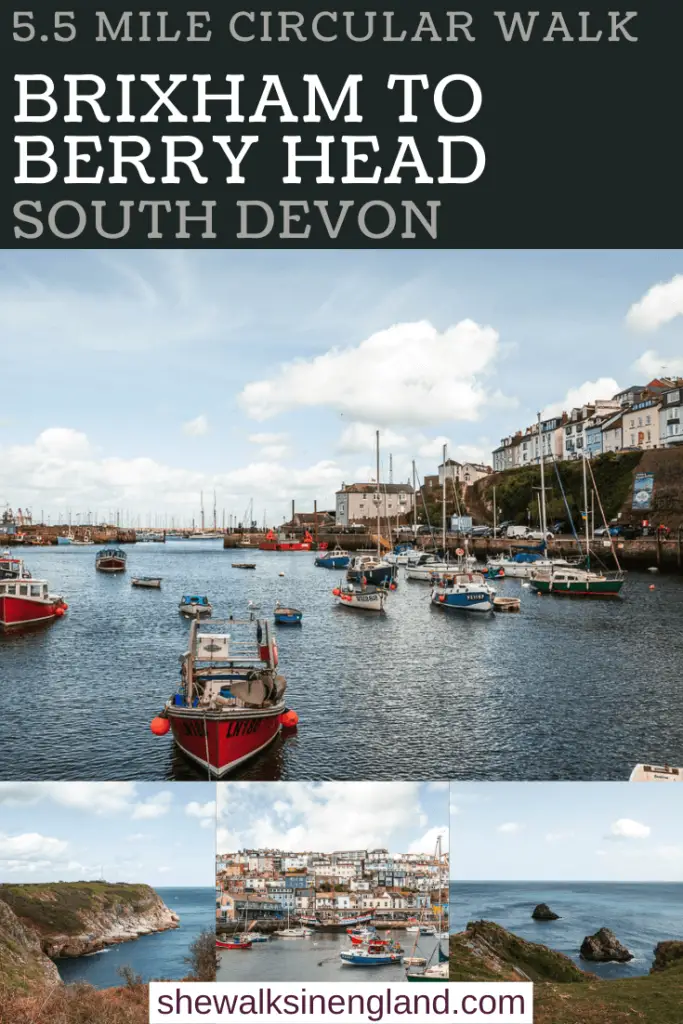 The coastal walk from Brixham Harbour to Berry Head in South Devon, England.