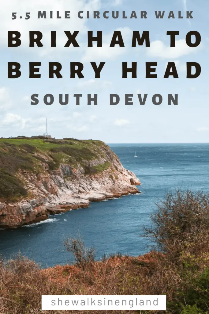 The coastal walk from Brixham Harbour to Berry Head in South Devon, England.