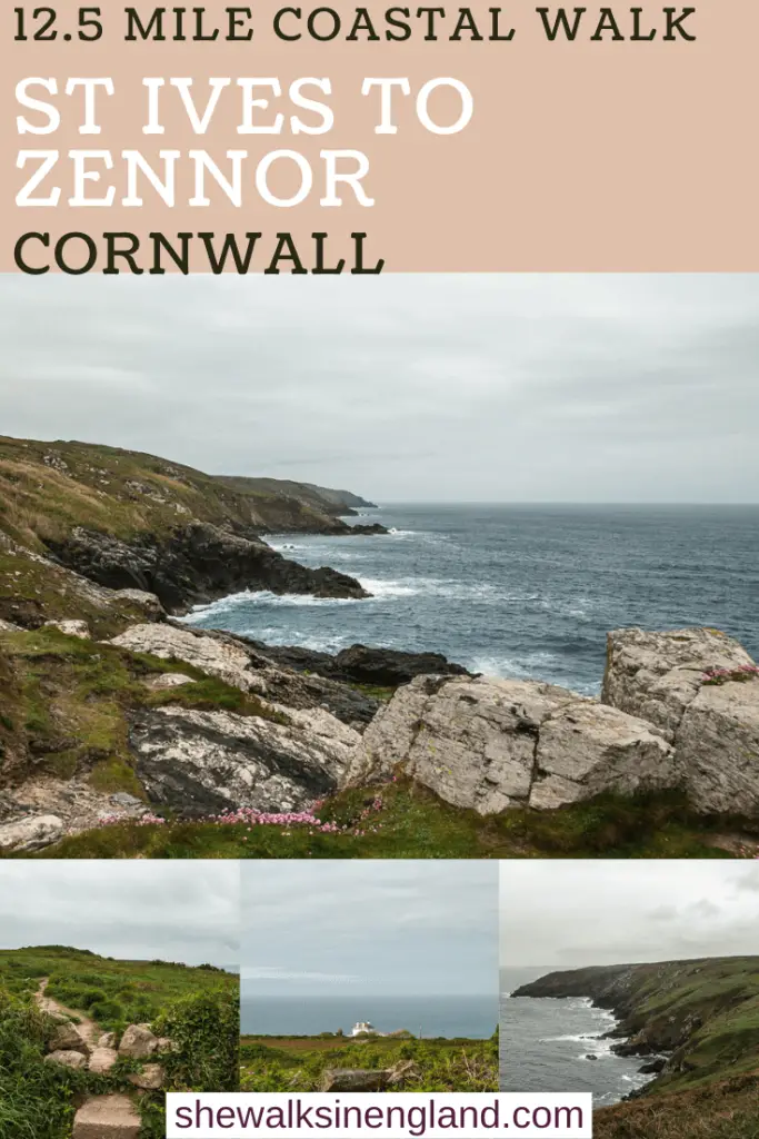 St ives to Zennor coastal walk guide