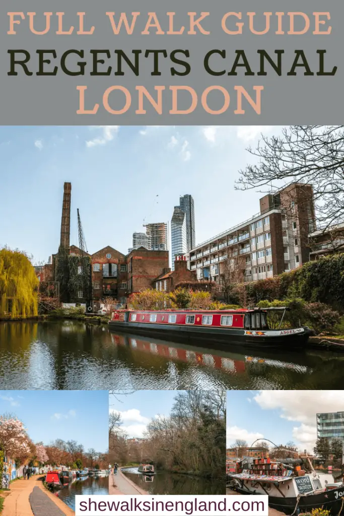 Regents Canal walk guide, London.