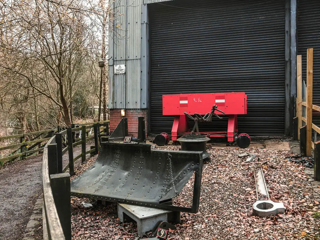 A small area of old railway items, for viewing. 