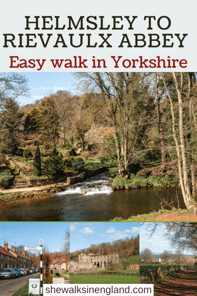 Helmsley to Rievaulx Abbey walk guide in Yorkshire.