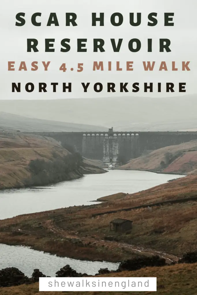 Scar House Reservoir circular walk guide in North Yorkshire.