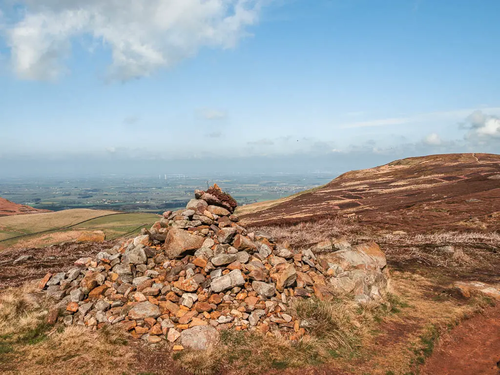 A pile of rocks.