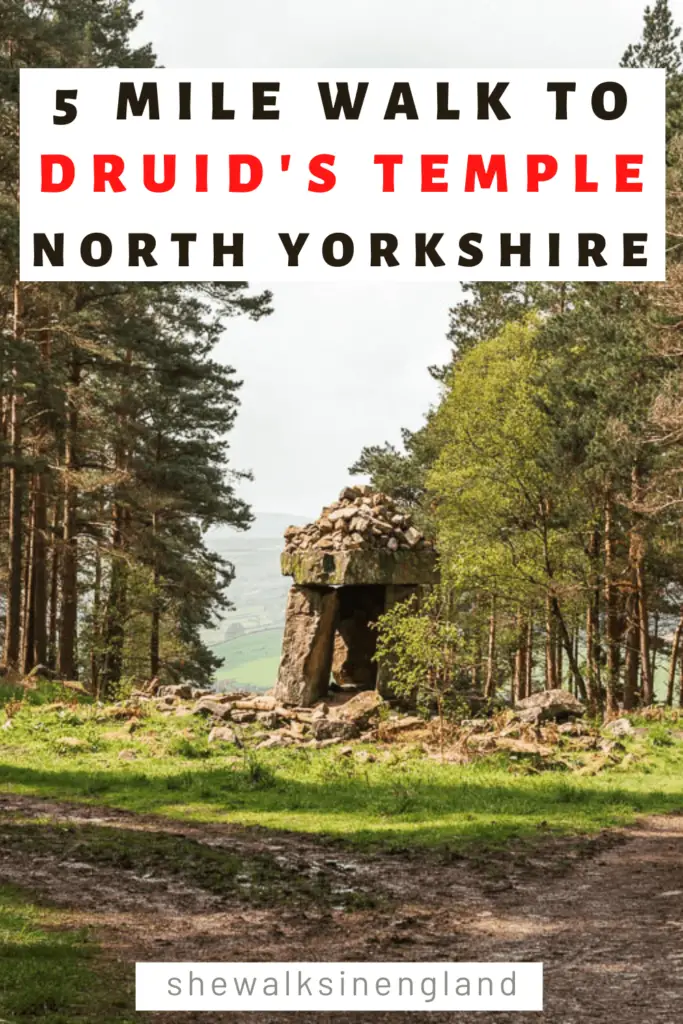 Druid's Temple walk guide in North Yorkshire.