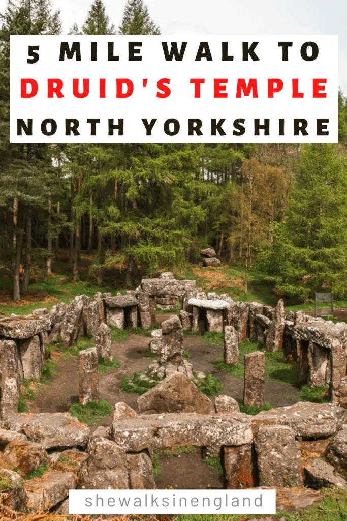 Druid's Temple walk guide in North Yorkshire.