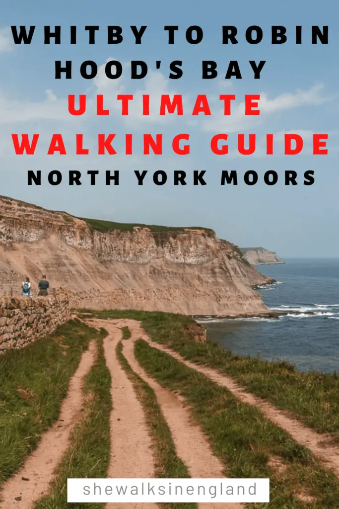 Whitby to Robin Hood's bay walk guide, in the North York Moors.