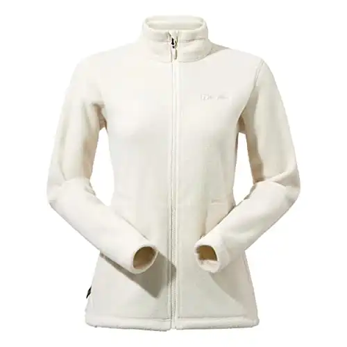 Berghaus Women's Prism Polartec Interactive Fleece Jacket, Added Warmth, Flattering Style, Durable, Bone White, 8