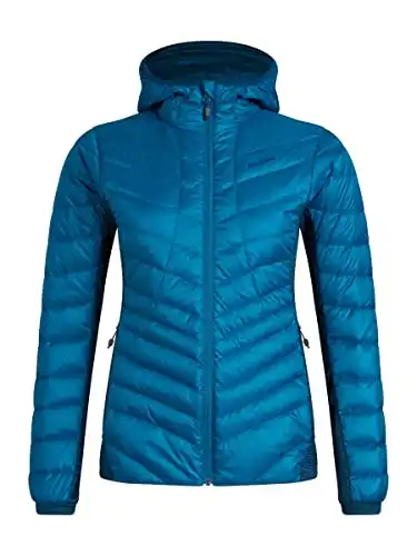 Berghaus Women's Tephra Stretch Reflect Down Jacket, Extra Warmth, Stylish Fit, Seaport/Blue Opal Marl, 10