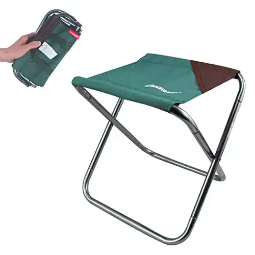 Hodeacc Small Portable Folding Stool,Mini Outdoor Camping Folding Chairs,Collapsible Camp Stool Lightweight for Camping,Fishing,Picnic,Travel and Hiking