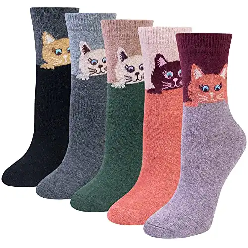 Chalier Cozy Women Winter Merino Wool Socks