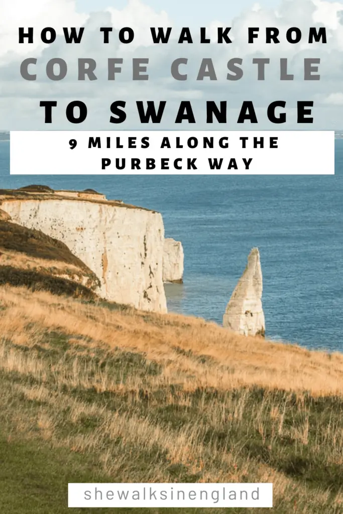 A guide on how to walk from Corfe Castle to Swanage.