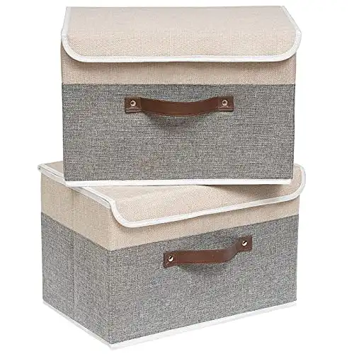 OUTBROS Large Collapsible Storage Box with Lid