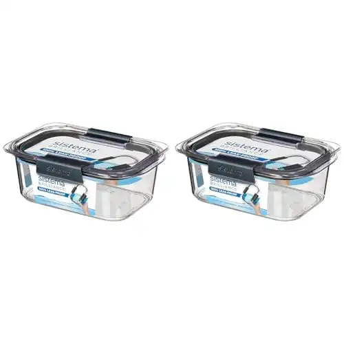 Sistema Brilliance Food Storage Container | 920 ml Pack of 2