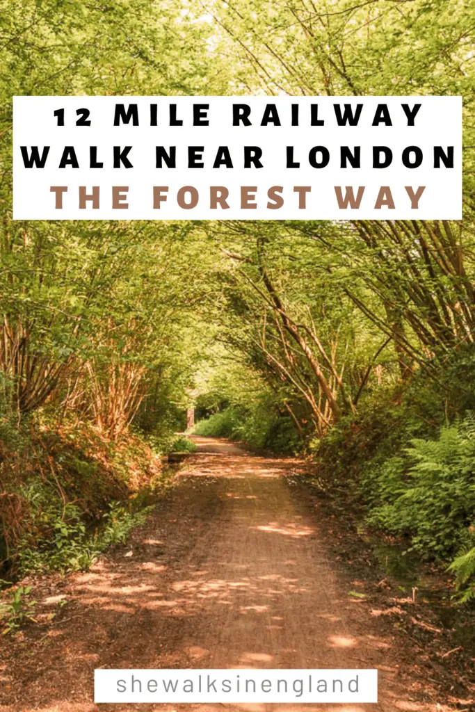 The Forest Way 12 mile railway walk near London.